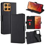 For Motorola Moto G15 / G15 Power Ultra-thin Voltage Side Buckle Horizontal Flip Leather Phone Case(Black)