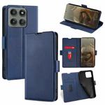For Motorola Edge 60 Pro 5G Ultra-thin Voltage Side Buckle Horizontal Flip Leather Phone Case(Blue)