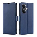 For OnePlus Nord CE3 5G Ultra-thin Voltage Side Buckle Horizontal Flip Leather Phone Case(Blue)