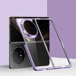For Honor Magic V5 6D Electroplating PC Shockproof Phone Case(Purple)
