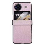 For vivo X Flip Hinge Plush PC Phone Case(Pink)