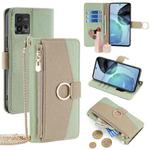 For Motorola Moto G72 4G Crossbody Litchi Texture Leather Phone Case(Green)