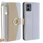 For Motorola Edge 5G 2024 Crossbody Litchi Texture Leather Phone Case(Blue)