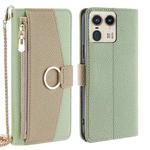 For Motorola Edge 50 Ultra Crossbody Litchi Texture Leather Phone Case(Green)