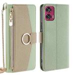 For Motorola Edge 50 Fusion 5G Crossbody Litchi Texture Leather Phone Case(Green)