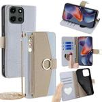 For Motorola Moto G 5G 2025 Crossbody Litchi Texture Leather Phone Case(Blue)