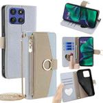 For Motorola Moto G Stylus 5G 2025 Crossbody Litchi Texture Leather Phone Case(Blue)