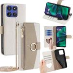 For Motorola Moto G Stylus 5G 2025 Crossbody Litchi Texture Leather Phone Case(White)