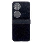 For Huawei P50 Hinge Plush PC Phone Case(Black)