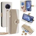 For OPPO Ace2 Crossbody Litchi Texture Leather Phone Case(White)