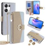 For OPPO Reno8 Pro+ 5G Crossbody Litchi Texture Leather Phone Case(Blue)