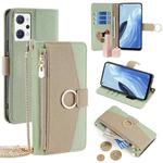 For OPPO Reno7 A JP Version Crossbody Litchi Texture Leather Phone Case(Green)