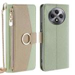 For OPPO Reno12 F 5G Crossbody Litchi Texture Leather Phone Case(Green)