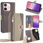 For OPPO A5 Pro 5G Global Crossbody Litchi Texture Leather Phone Case(Grey)