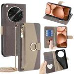 For OPPO Find X8 Ultra 5G Crossbody Litchi Texture Leather Phone Case(Grey)