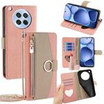 For OPPO Find X8s 5G Crossbody Litchi Texture Leather Phone Case(Pink)