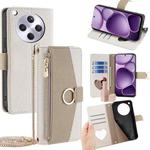 For OPPO Find X8s+ 5G Crossbody Litchi Texture Leather Phone Case(White)