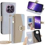For OPPO A5 5G 2025 Global Crossbody Litchi Texture Leather Phone Case(Blue)