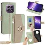 For OPPO A5 5G 2025 Global Crossbody Litchi Texture Leather Phone Case(Green)