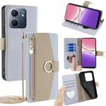 For OPPO A5x 5G Global Crossbody Litchi Texture Leather Phone Case(Blue)