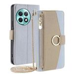 For OnePlus Ace 2 Pro Crossbody Litchi Texture Leather Phone Case(Blue)