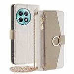 For OnePlus Ace 2 Pro Crossbody Litchi Texture Leather Phone Case(White)