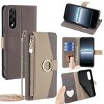 For OnePlus Ace 5 Ultra / Nord 5 Crossbody Litchi Texture Leather Phone Case(Grey)