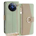 For Realme 12 Pro 5G Crossbody Litchi Texture Leather Phone Case(Green)