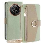 For Realme GT5 Pro 5G Crossbody Litchi Texture Leather Phone Case(Green)