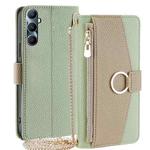 For Realme C65 4G Crossbody Litchi Texture Leather Phone Case(Green)