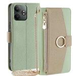 For Realme GT Neo6 SE Crossbody Litchi Texture Leather Phone Case(Green)