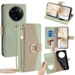 For Realme 14 Pro 5G Global Crossbody Litchi Texture Leather Phone Case(Green)