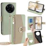 For Realme 14 Pro+ 5G Crossbody Litchi Texture Leather Phone Case(Green)