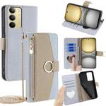 For Realme C75 4G / 14x 5G Global Crossbody Litchi Texture Leather Phone Case(Blue)