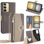 For Realme C75 4G / 14x 5G Global Crossbody Litchi Texture Leather Phone Case(Grey)