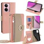 For Realme P3 Pro 5G Global Crossbody Litchi Texture Leather Phone Case(Pink)