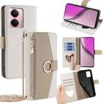 For Realme P3 Pro 5G Global Crossbody Litchi Texture Leather Phone Case(White)