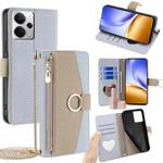 For Realme 14 5G Global Crossbody Litchi Texture Leather Phone Case(Blue)