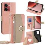 For Realme P3 Ultra 5G Crossbody Litchi Texture Leather Phone Case(Pink)