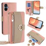 For Tecno Camon 19 Neo Crossbody Litchi Texture Leather Phone Case(Pink)