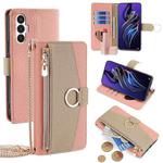 For Tecno Pova 3 Crossbody Litchi Texture Leather Phone Case(Pink)