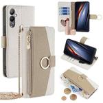 For Tecno Pova 4 Crossbody Litchi Texture Leather Phone Case(White)