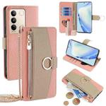 For vivo S16 / S16 Pro Crossbody Litchi Texture Leather Phone Case(Pink)