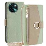 For vivo Y38 5G / T3x Global Crossbody Litchi Texture Leather Phone Case(Green)