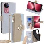 For vivo V50 5G Crossbody Litchi Texture Leather Phone Case(Blue)