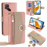 For Xiaomi Poco C40 Crossbody Litchi Texture Leather Phone Case(Pink)
