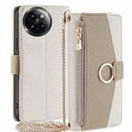 For Xiaomi Civi 4 Pro Crossbody Litchi Texture Leather Phone Case(White)