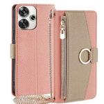For Xiaomi Redmi Turbo 3 5G Crossbody Litchi Texture Leather Phone Case(Pink)
