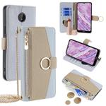 For Nokia C10 / C20 Crossbody Litchi Texture Leather Phone Case(Blue)