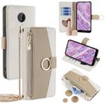 For Nokia C10 / C20 Crossbody Litchi Texture Leather Phone Case(White)